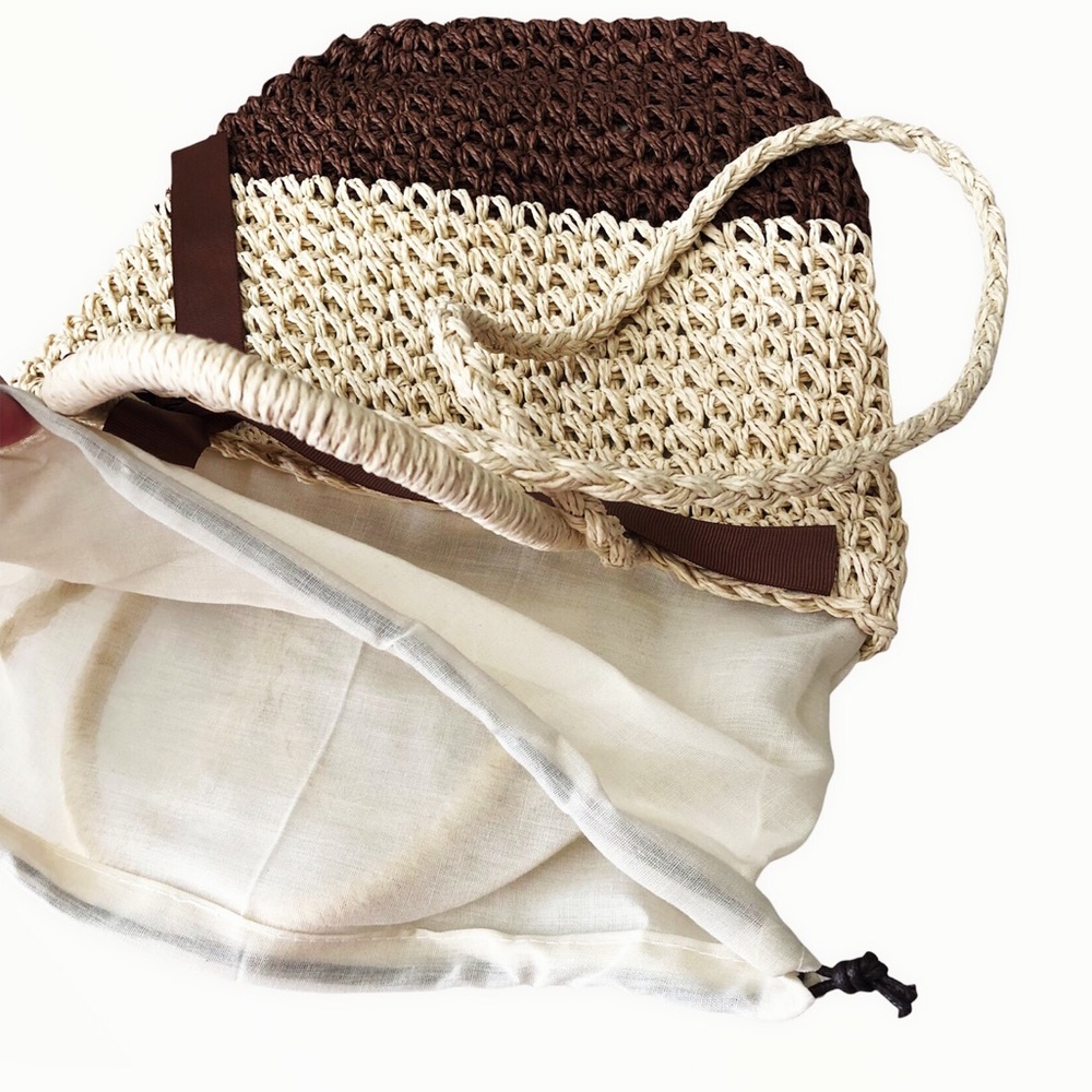 Pink Haley Daisy Straw Shoulder Bag - Picture 5 of 6